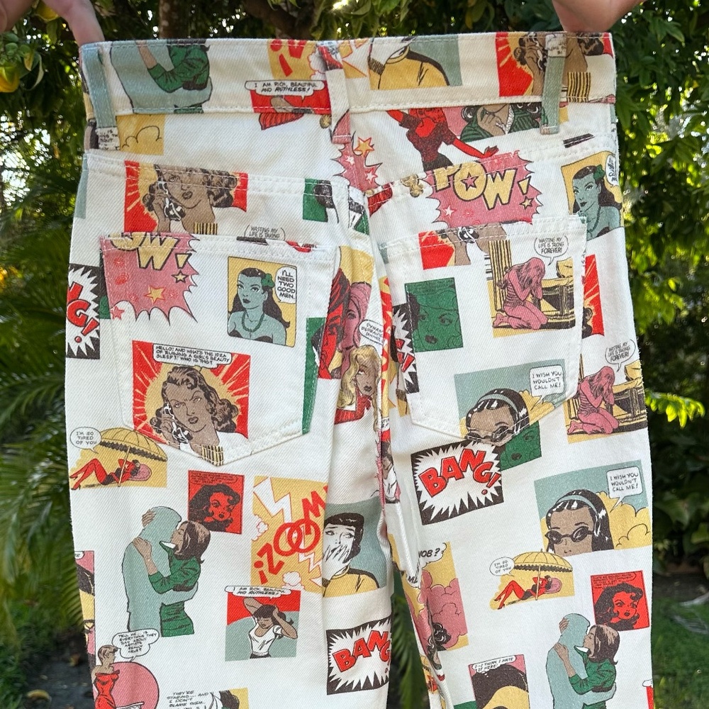 Comic High Rise Straight Long Jeans - Picture 6 of 9
